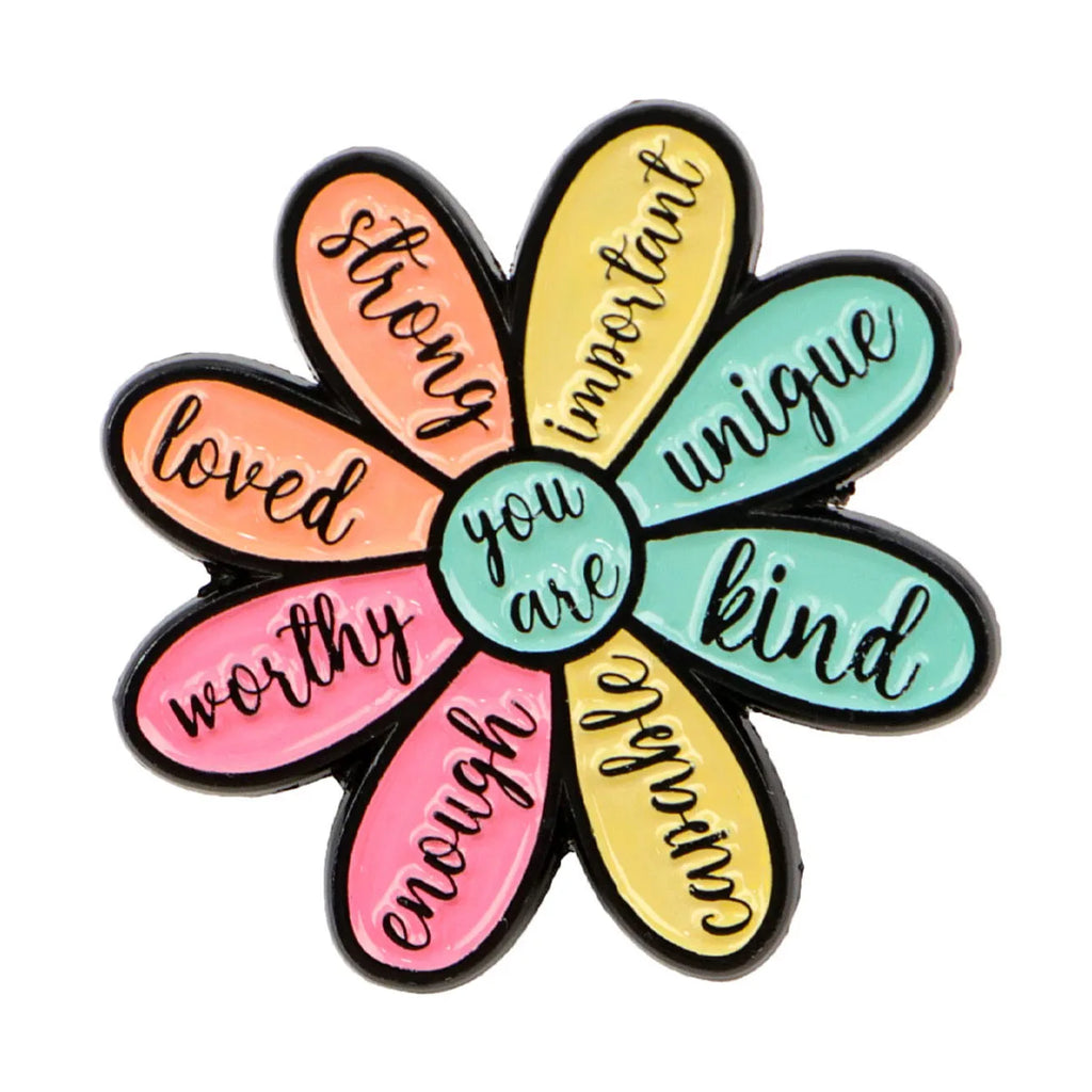 Inspirational Quote Enamel Pin 1