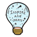 Cute Cartoon Light Bulb Shaped Enamel Pin Brooch Lapel Pins Badge on Backpack Clothing Accessories Inspirational