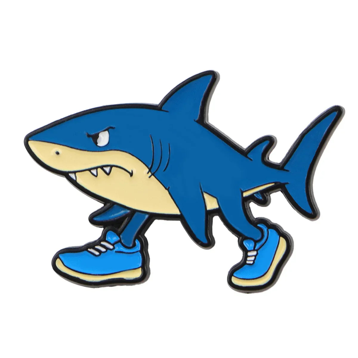 Funny Shark Enamel Pin Cartoon Brooch Pines Lapel Pins Badge on Backpack Clothing Accessories Fashion Jewelry Friends
