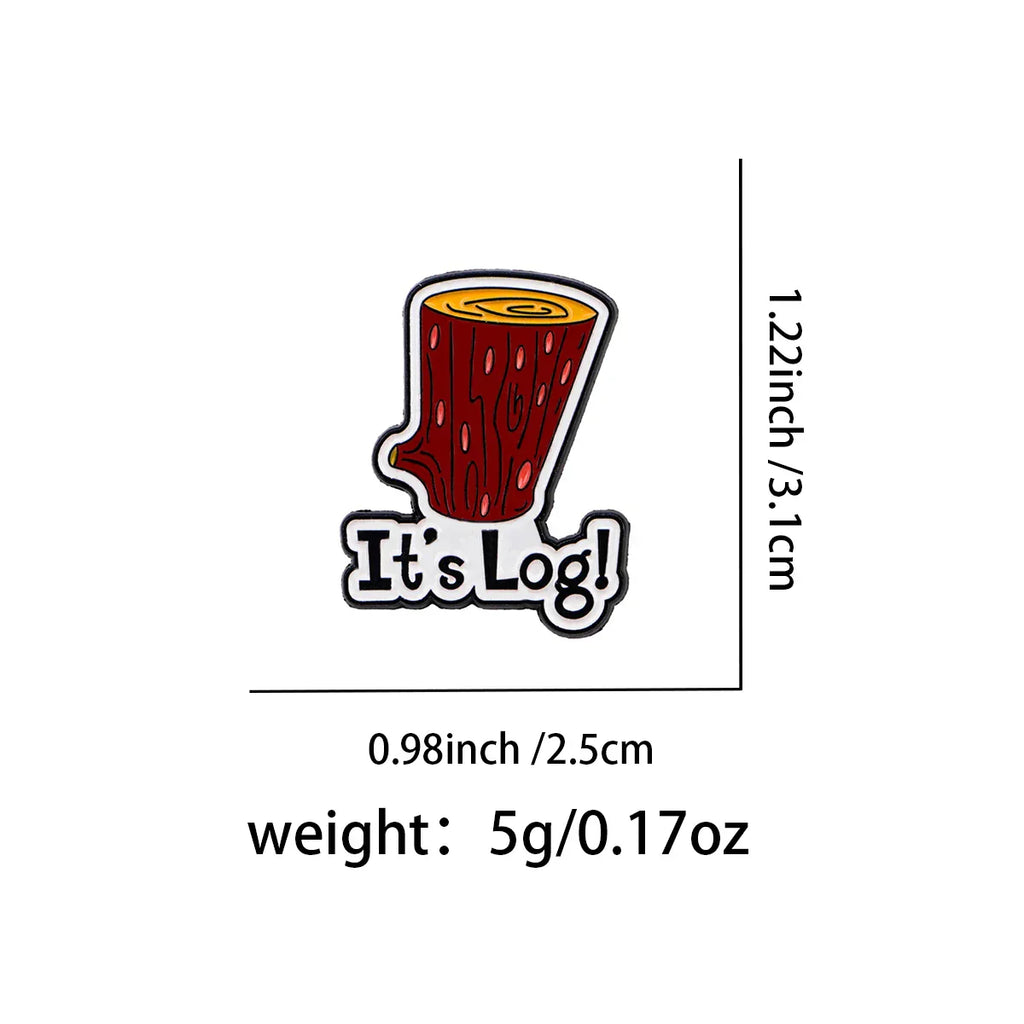 Funny 90s Cartoon Enamel Pin Wood Brooch Pines Lapel Pins Badge on Backpack Clothing Accessories Fashion Jewelry