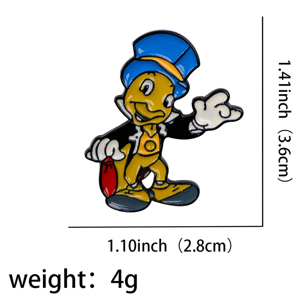 Jiminy Cricket Enamel Pin 1