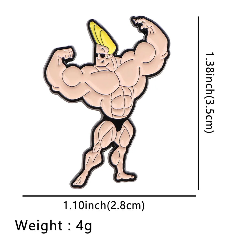 Johnny Bravo Enamel Pin 1