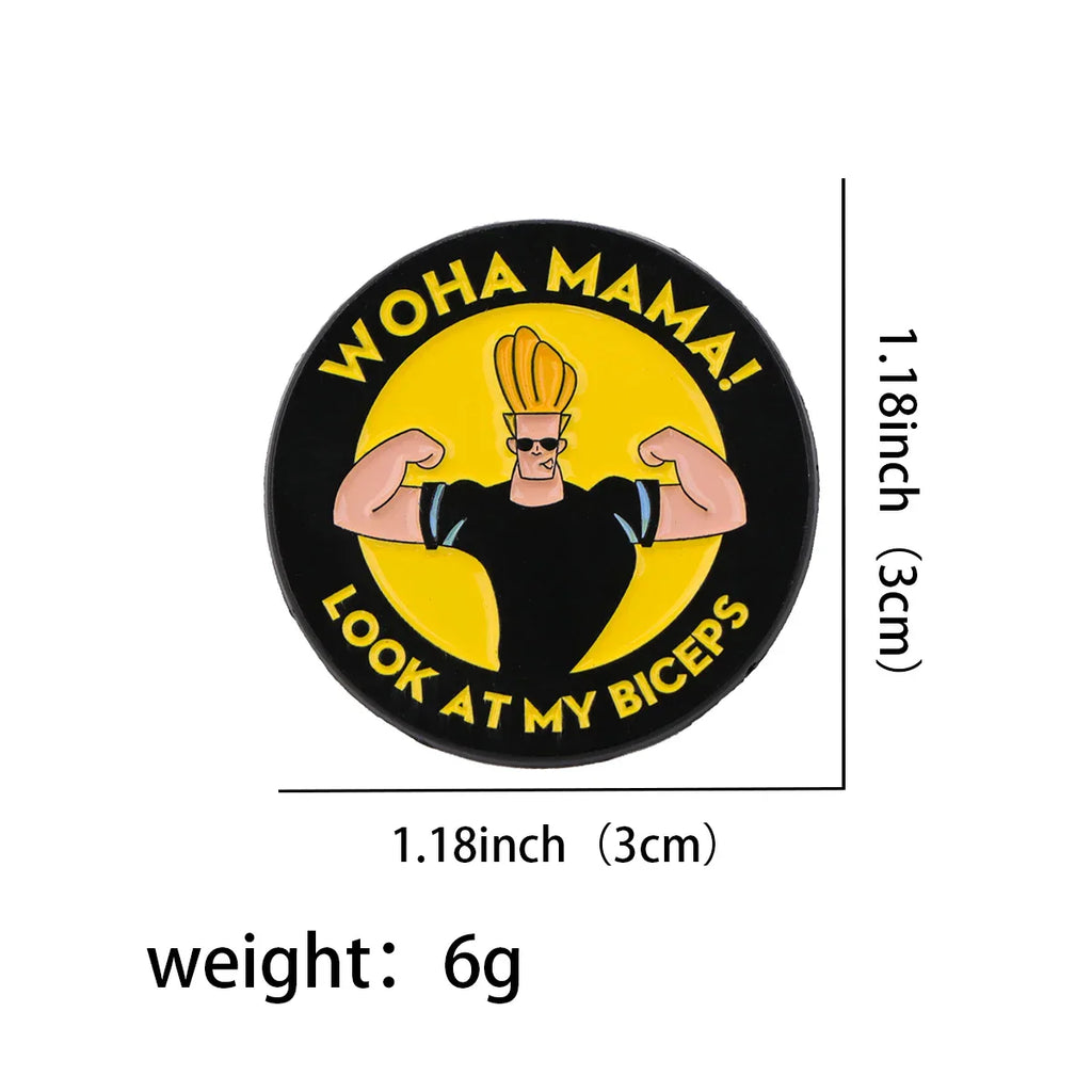 Johnny Bravo Enamel Pin 1