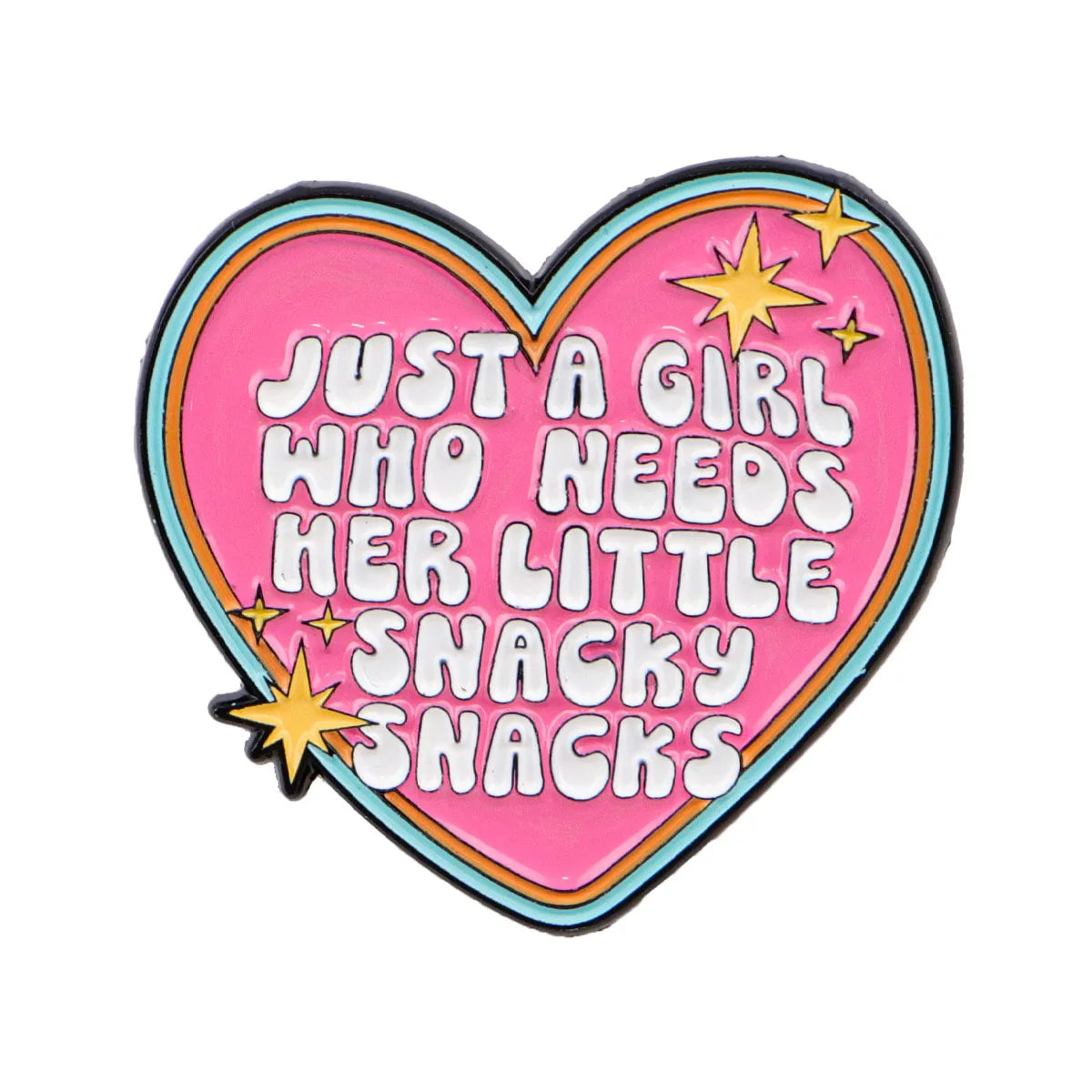 ’Just a Girl’ Enamel Pin 1