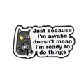 ’JUST BECAUSE’ Quotes Enamel Pin Cute Cat Brooch Pines Lapel Pins Badge on Backpack Clothing Accessories Funny Jewelry