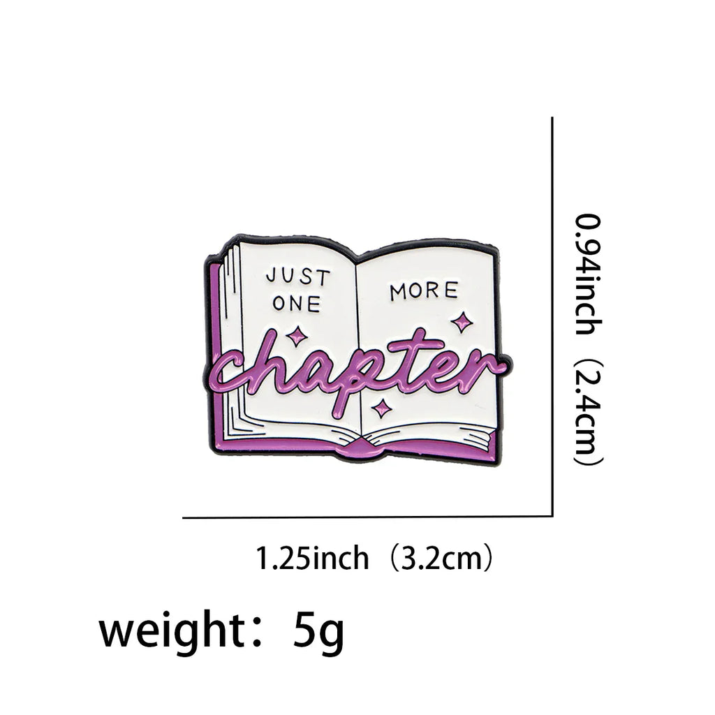 Just One More Chapter Enamel Pin 1