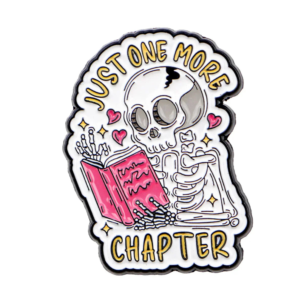 Skeleton Enamel Pin Book Enthusiasts Brooch Pines Lapel Pins Badge on Backpack Clothing Accessories Fashion Jewelry