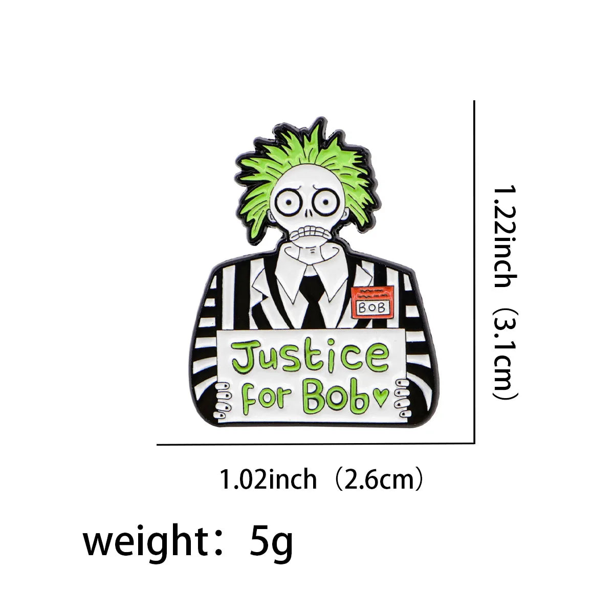 Justice For Bob Enamel Pin 1