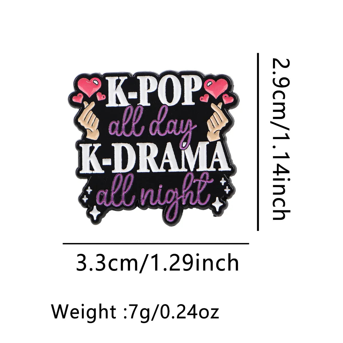 ’all day all night’ Enamel Pin Cute Brooches Lapel Pins Badge on Backpack Clothing Accessories Fashion Jewelry Music