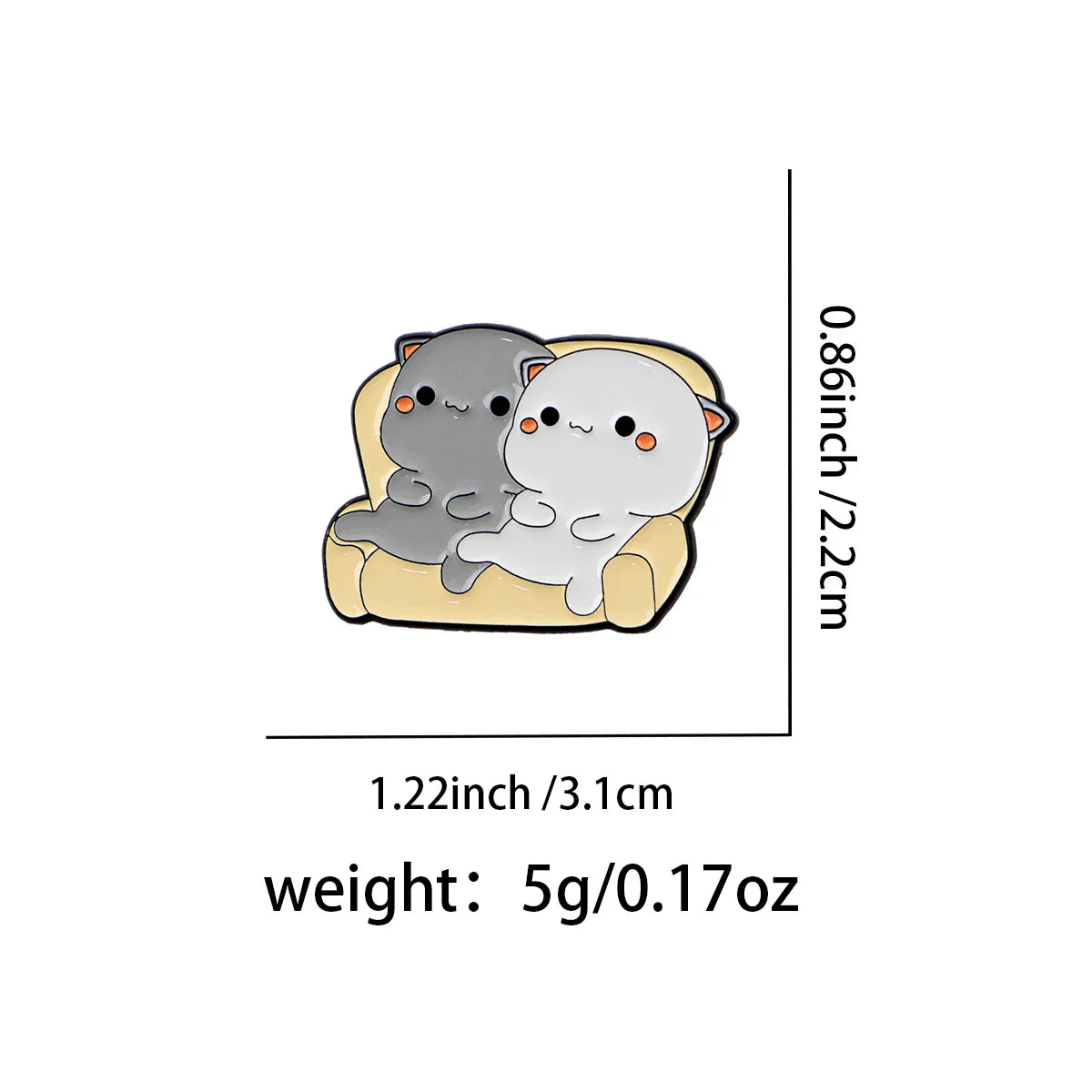 Kawaii Cat Enamel Pins Cartoon Women’s Brooches Men Lapel Pins Badge on Backpack Costume Accessories Animal Jewelry