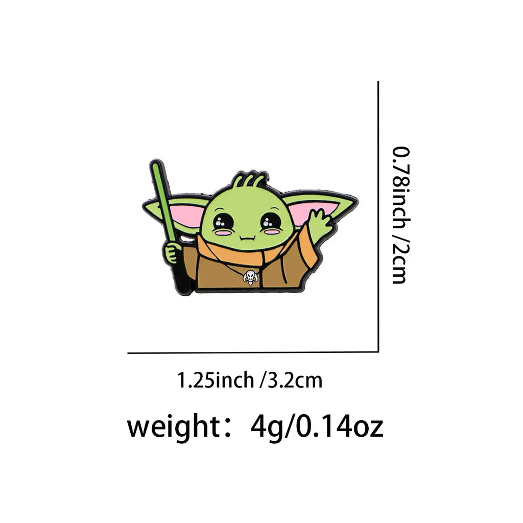 Cute Baby Enamel Pin Movie Brooch Pines Lapel Pins Badge on Backpack Clothing Accessories Fashion Jewelry Fans