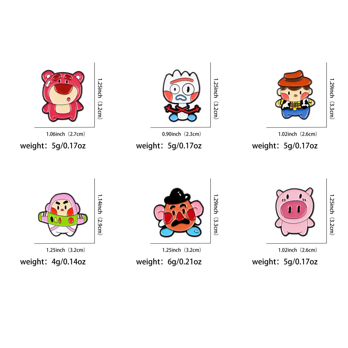 Cute Pig Enamel Pin Cartoon Animal Brooch Pines Lapel Pins Badge on Backpack Clothing Accessories Fashion Jewelry