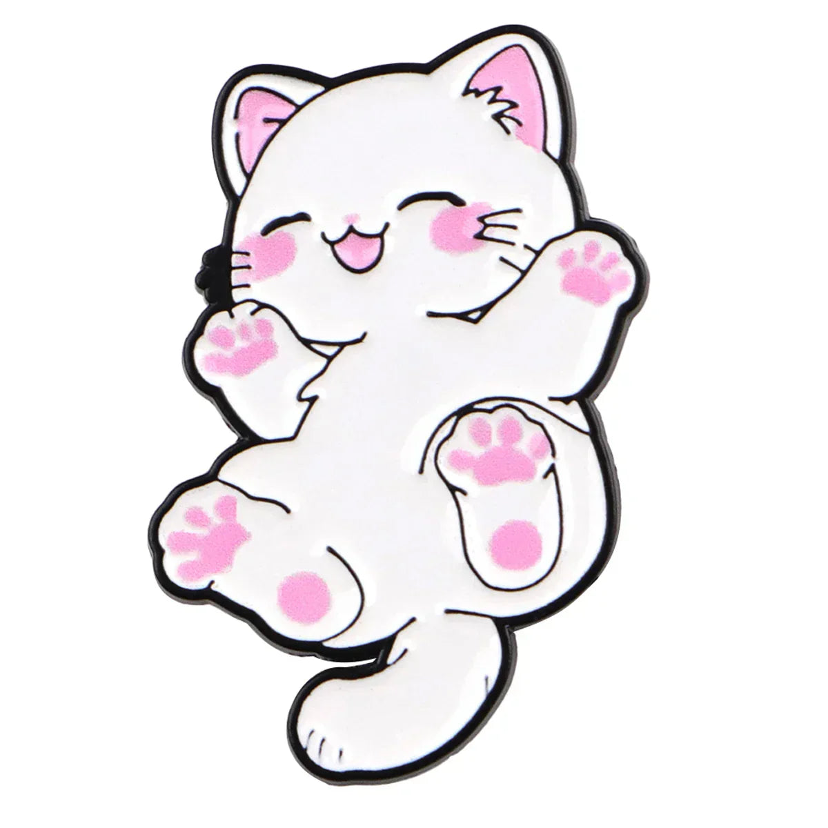 Kawaii Cat Enamel Pins Cartoon Brooches Badge Lapel Pins for Backpacks Bags Backpack Clothes Decoration Animal Jewelry