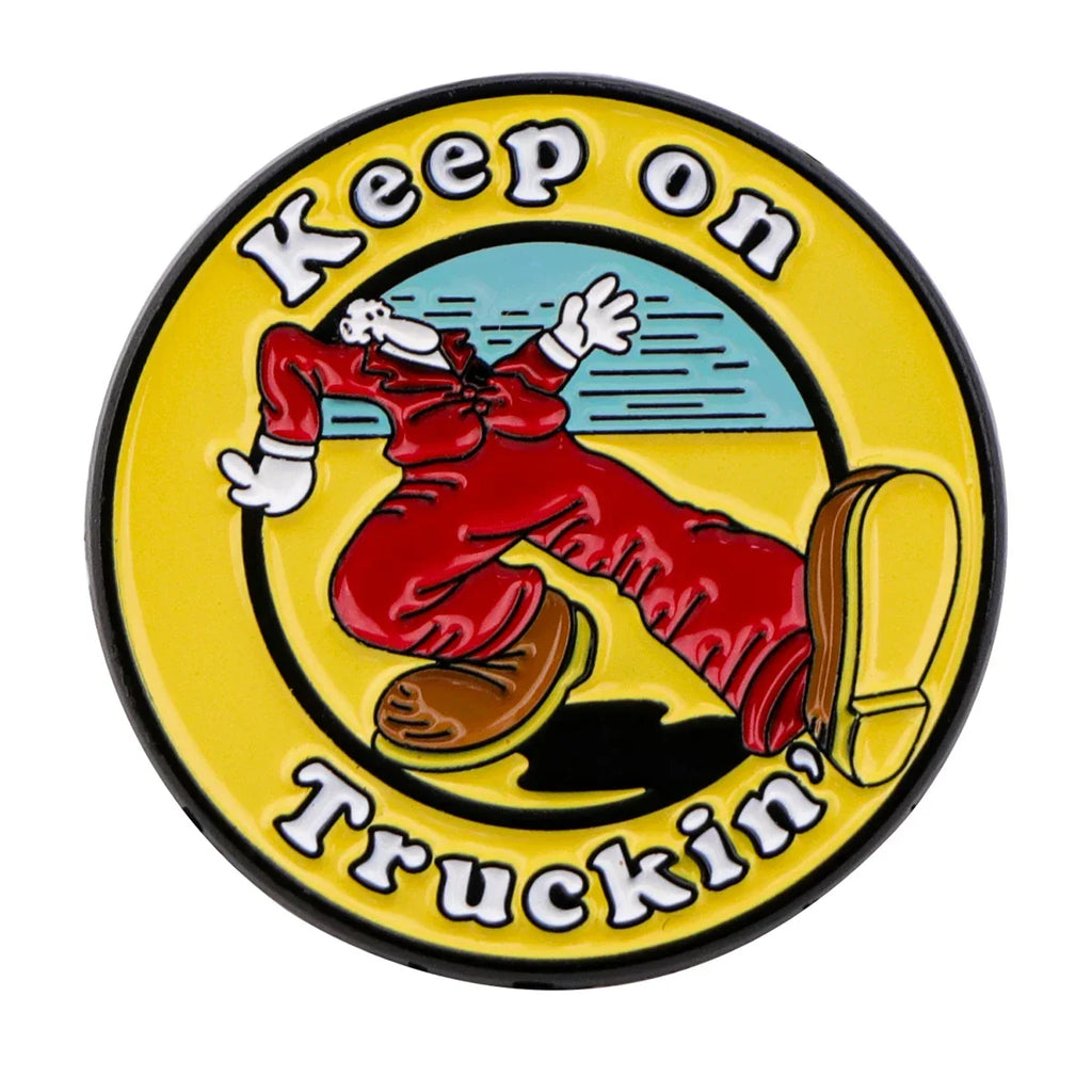 Keep On Truckin’ Enamel Pin 1