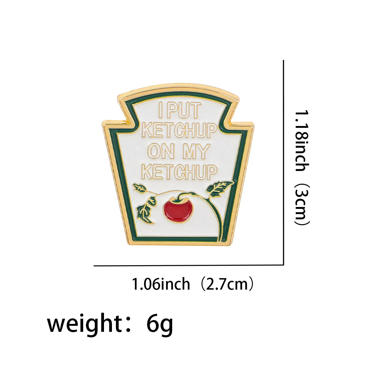 Ketchup Enamel Pin 1 / MULTI