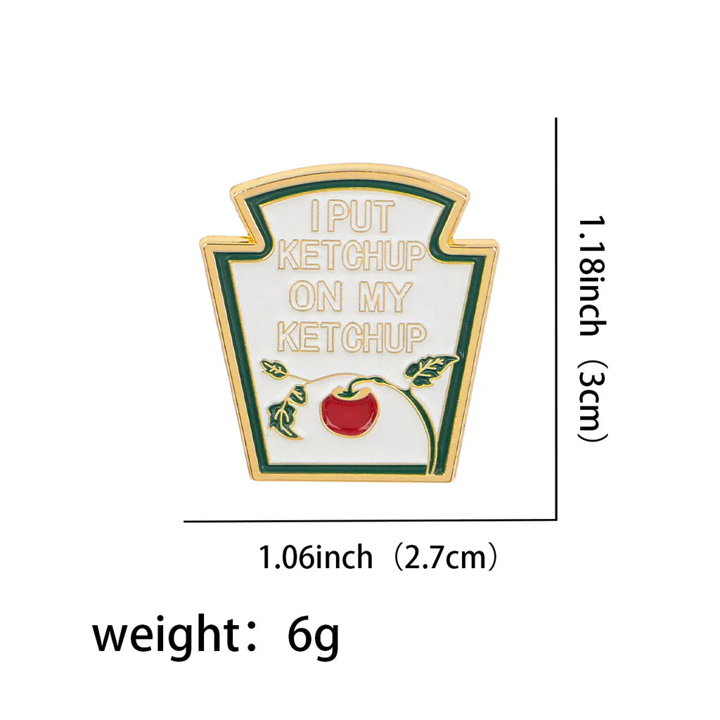 Ketchup Enamel Pin 1 / MULTI