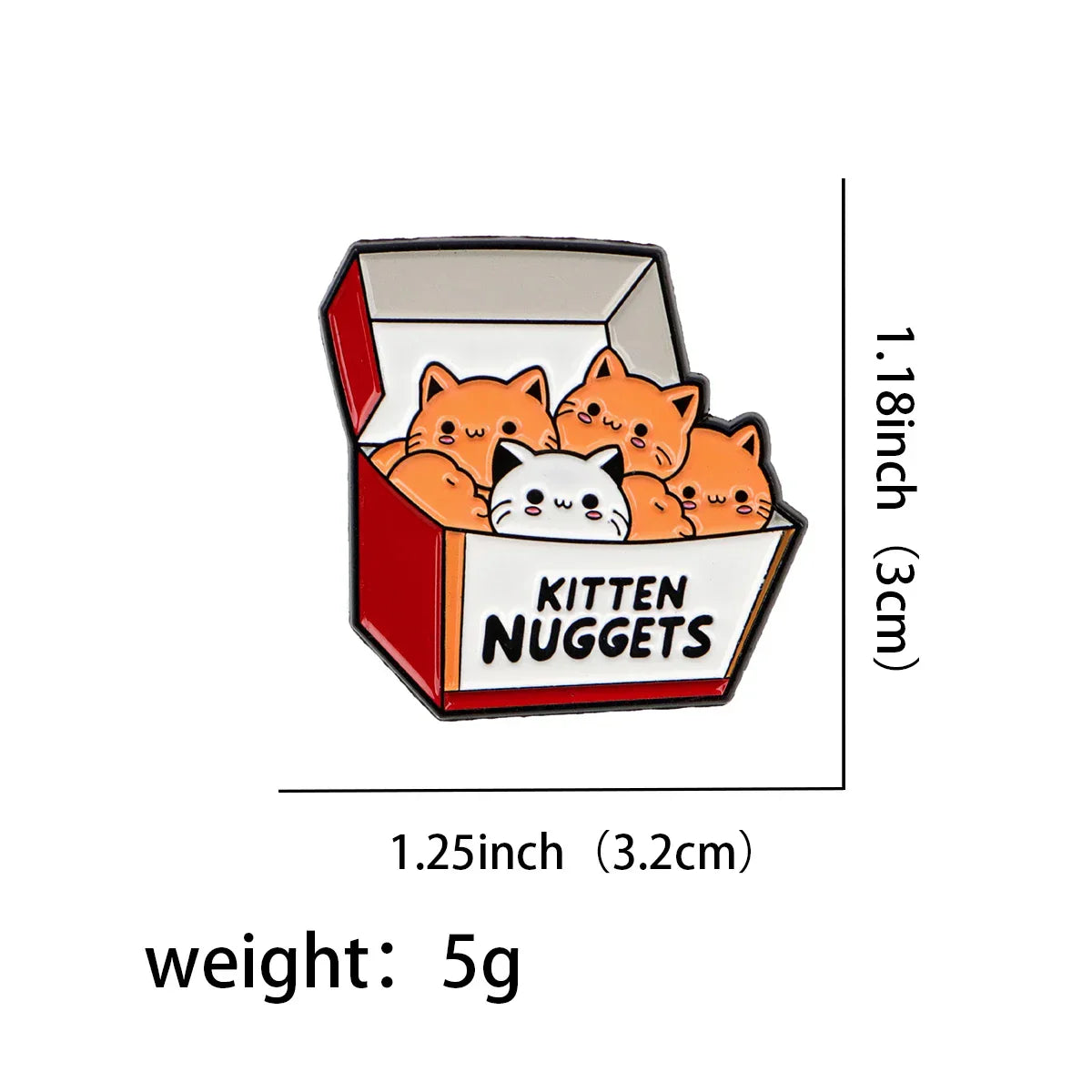 Kitten Nuggets Enamel Pin 1