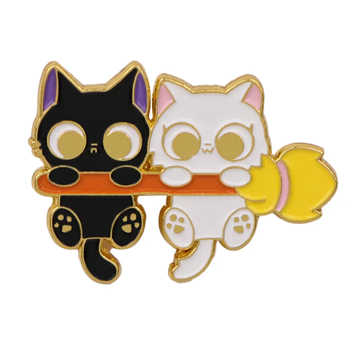 Cute Cat Enamel Pins Cartoon Women’s Brooches Men Lapel Pins Badge on Backpack Costume Accessories Halloween Jewelry