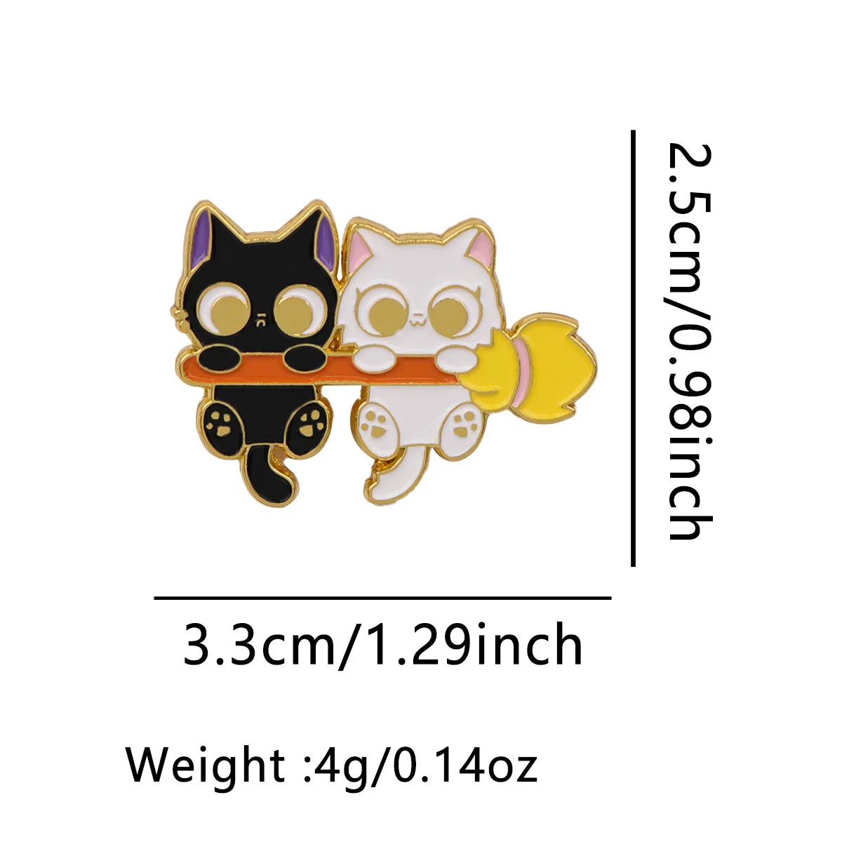 Cute Cat Enamel Pins Cartoon Women’s Brooches Men Lapel Pins Badge on Backpack Costume Accessories Halloween Jewelry