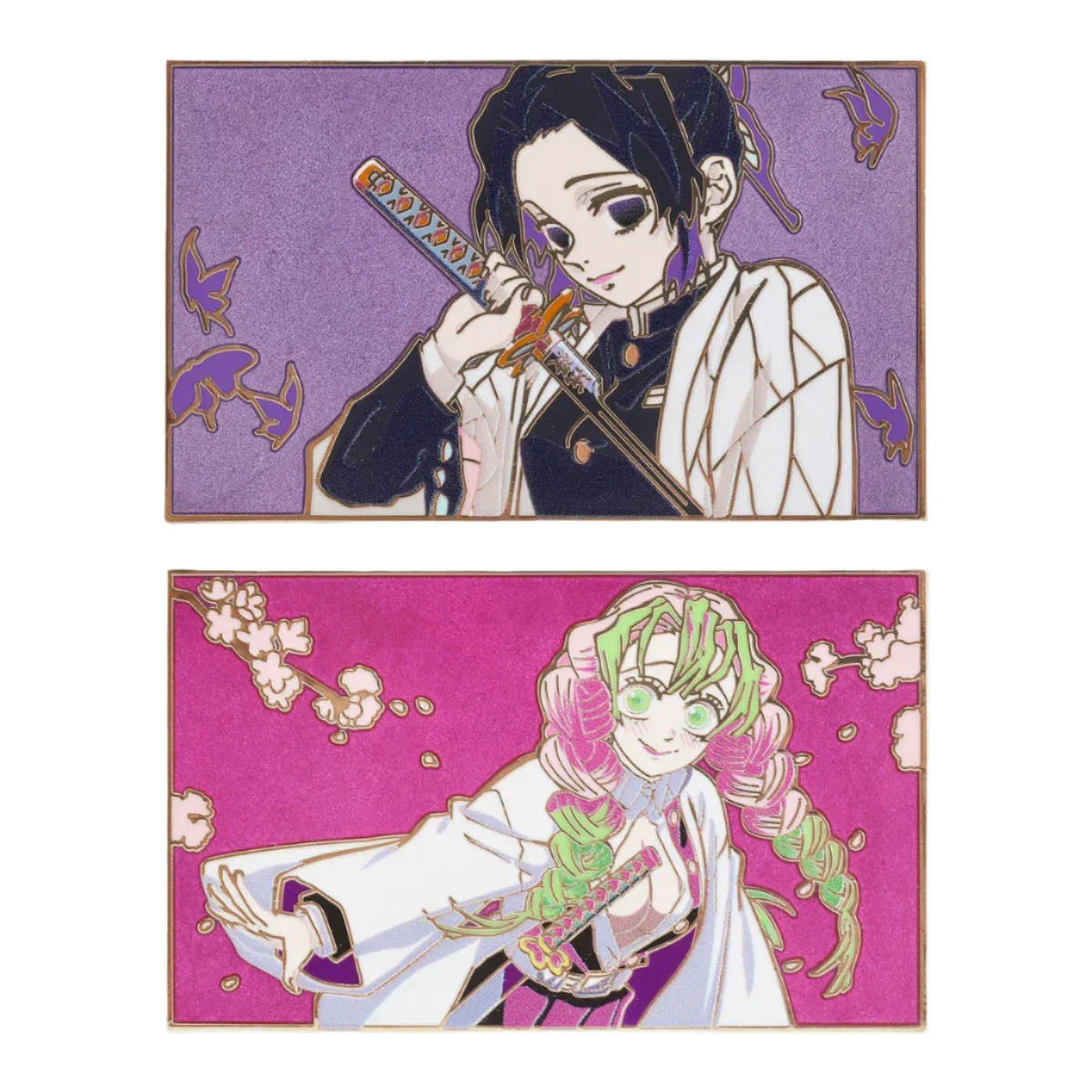 Kochou Shinobu & Kanroji Mitsuri Enamel Pin
