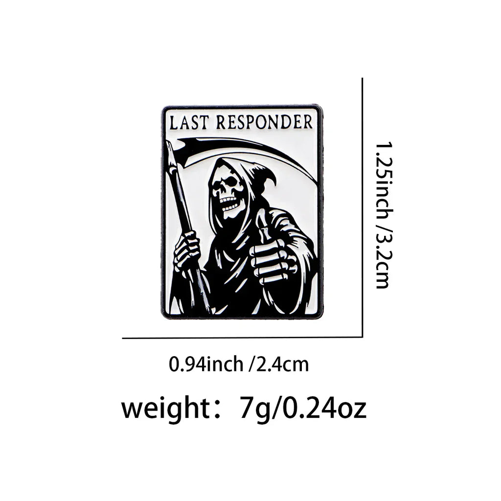 Gothic Humor Enamel Pins Skeleton Brooches Badge Lapel Pin For Backpack Clothes Accessories Halloween Jewelry Birthday