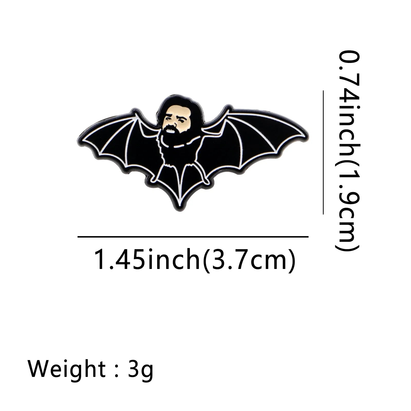 Laszlo Bat Enamel Pin 1