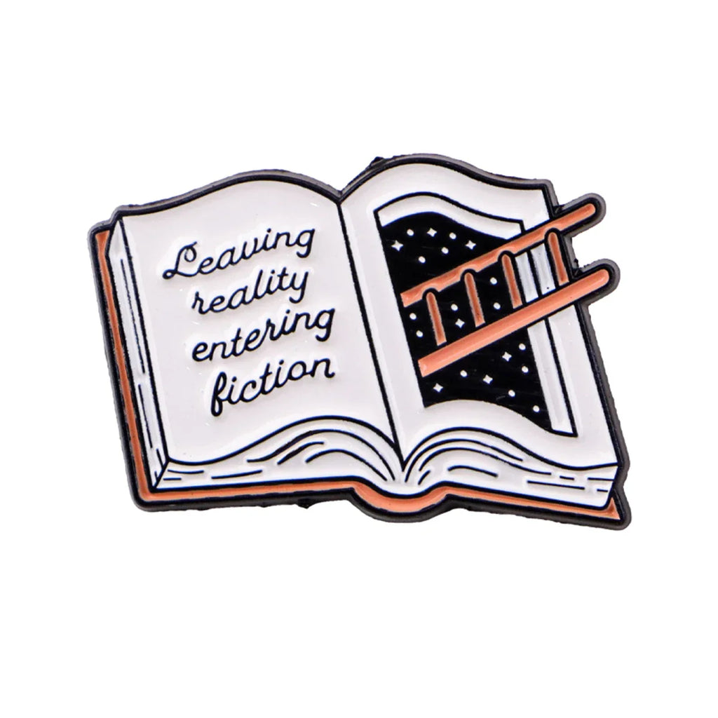 Leaving Reality Entering Fiction Pin - 1