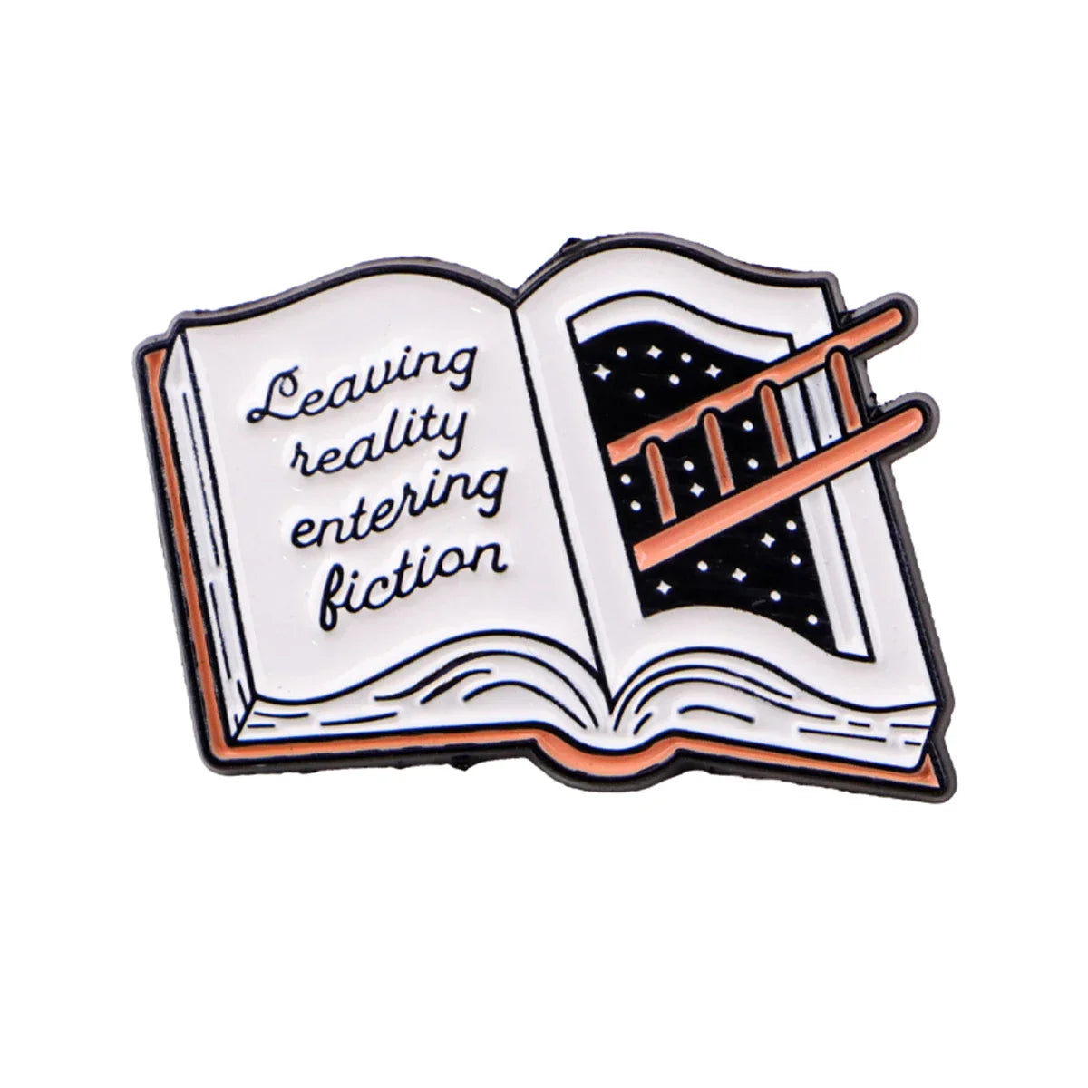 Leaving Reality Entering Fiction Pin - 1