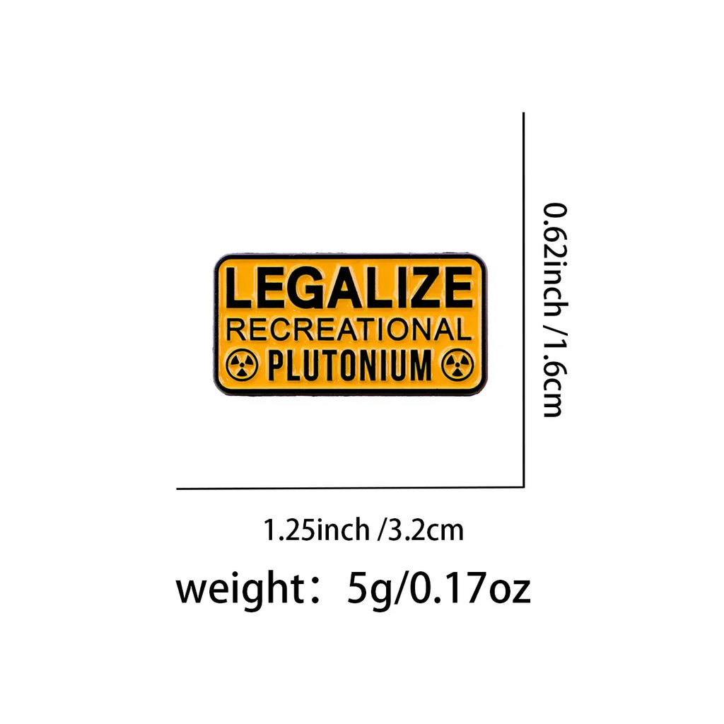 Cute Cartoon Radiation Enamel Pin Lapel Pins Yellow & Black Brooches for Women Fashion Jewelry Accessories Friends Gift