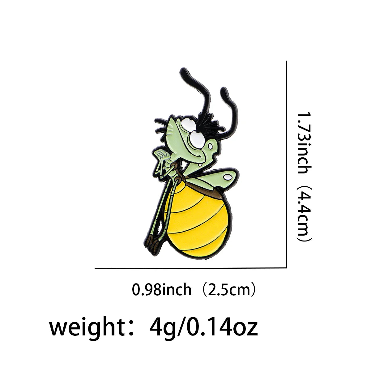 Lemon Firefly Enamel Pin 1