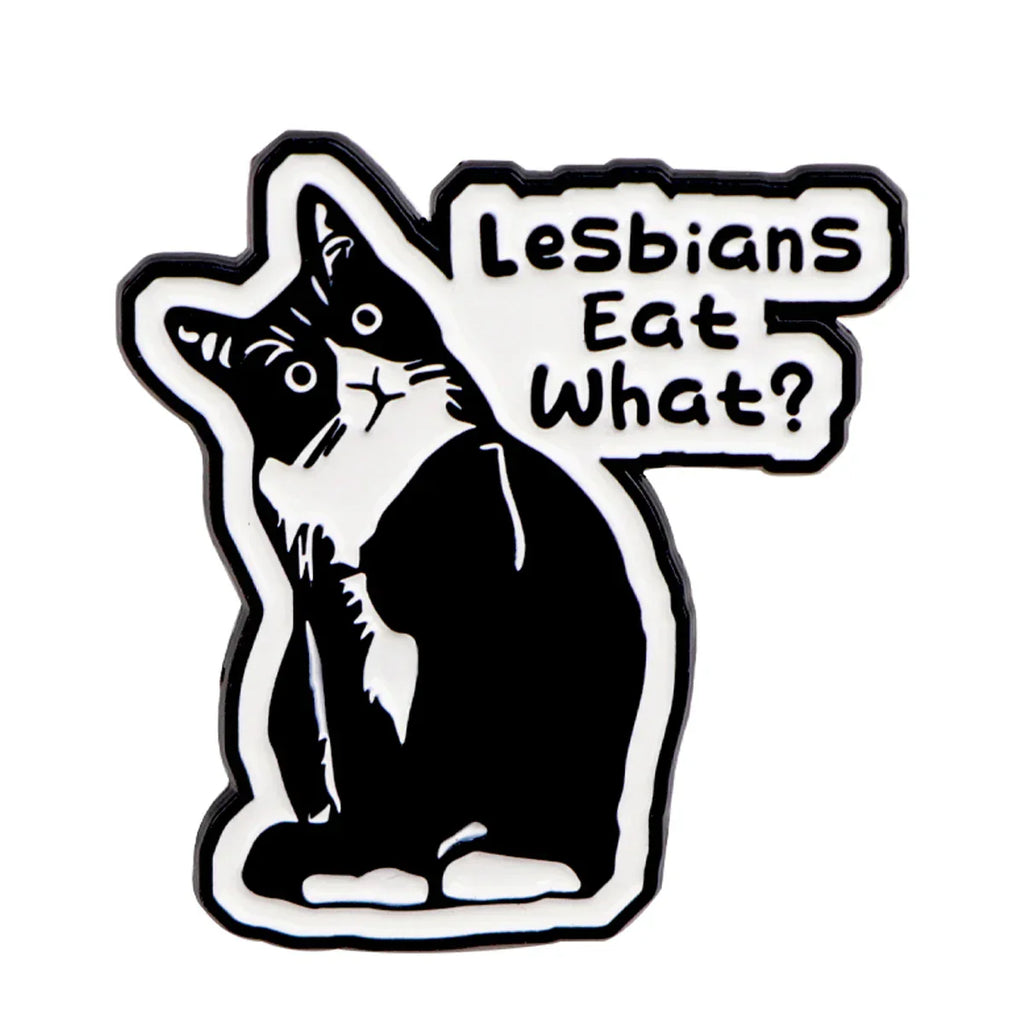 Lesbians Eat What? Enamel Pin 1