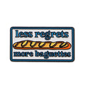 less regrets Enamel Pins Funny Bread Quotes Brooches Badge Lapel Pins for Backpacks Clothes Decoration Fashion Jewelry