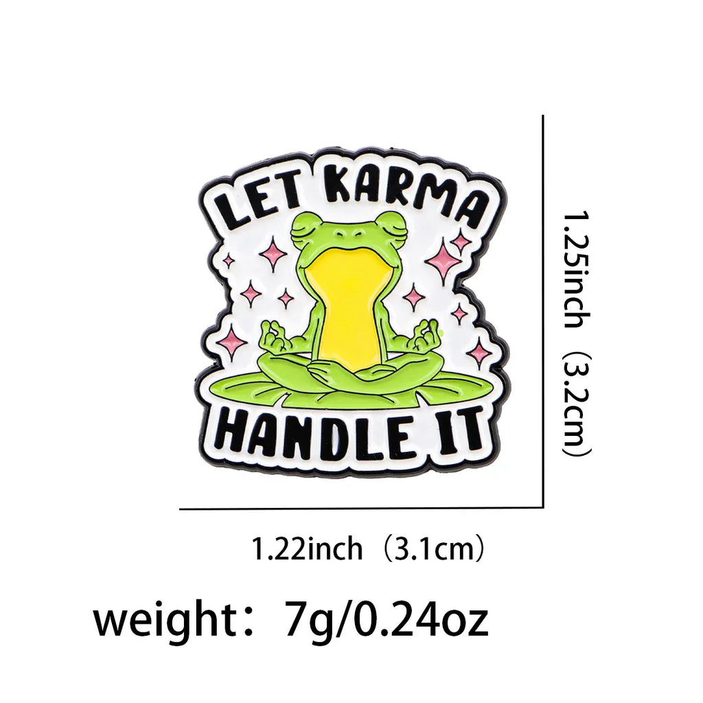 Let Karma Handle It Enamel Pin 1