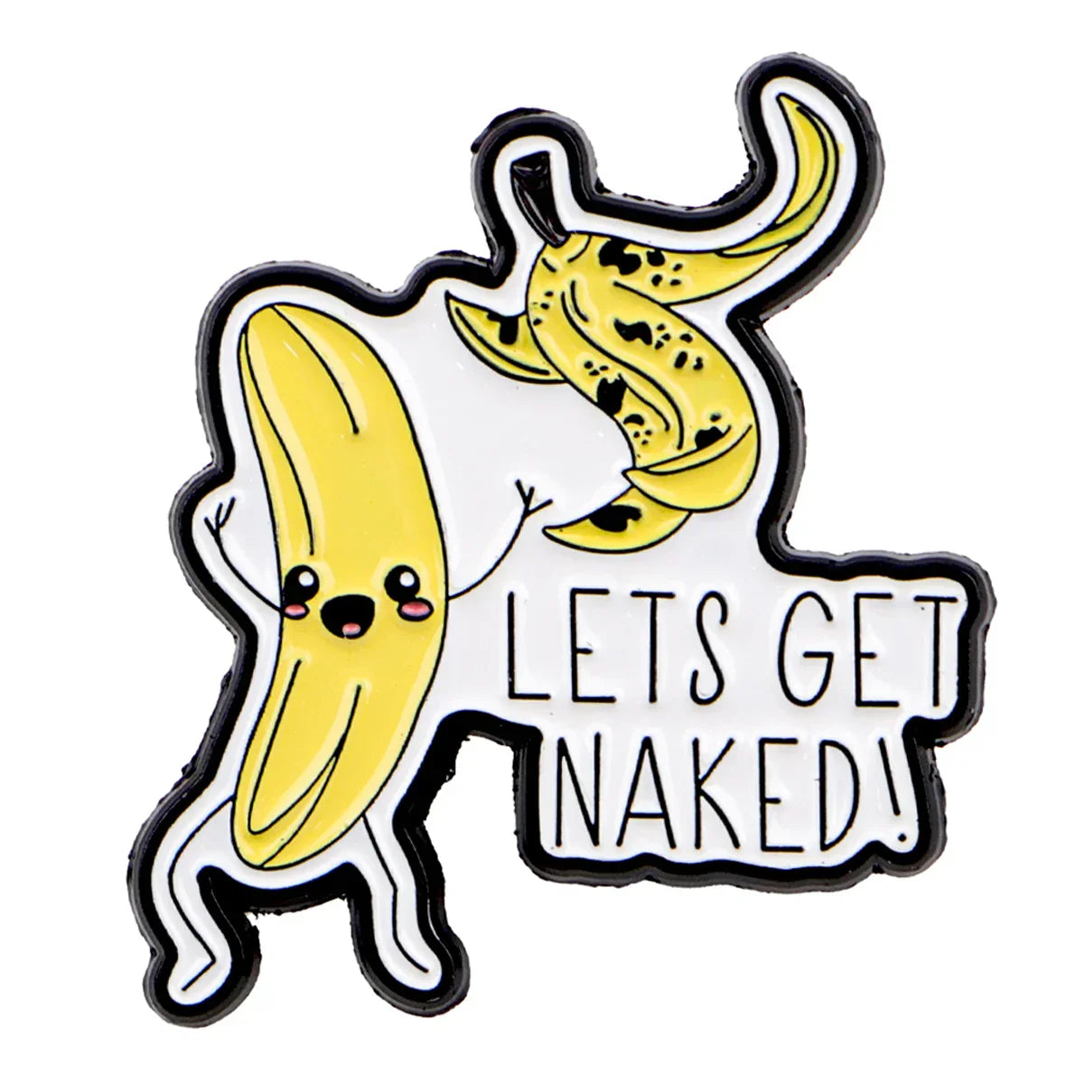 Lets Get Naked Enamel Pin 1