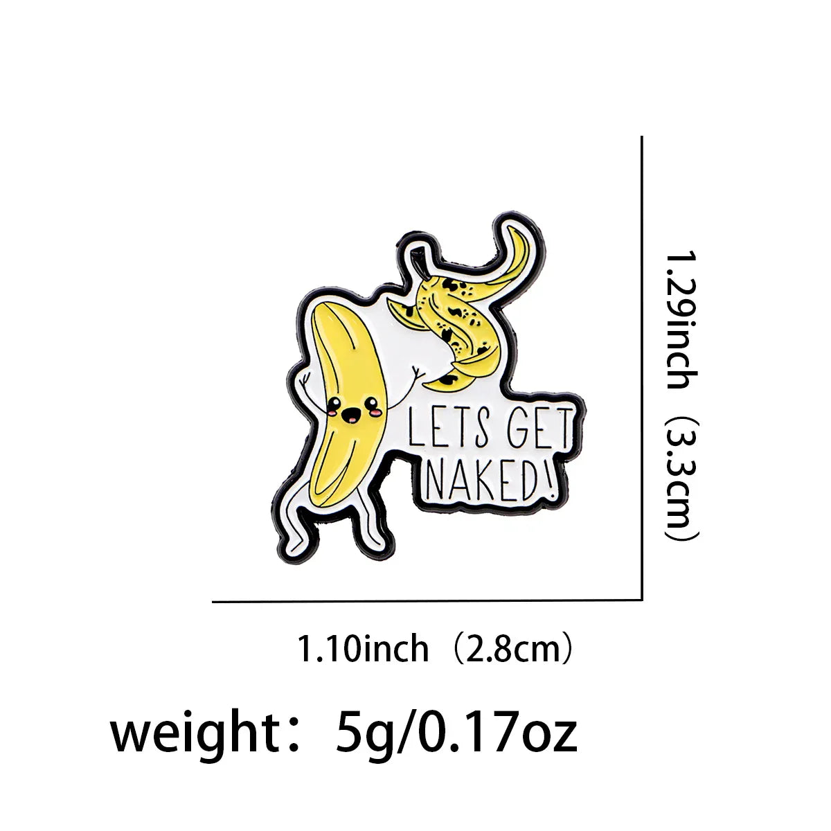 Lets Get Naked Enamel Pin 1