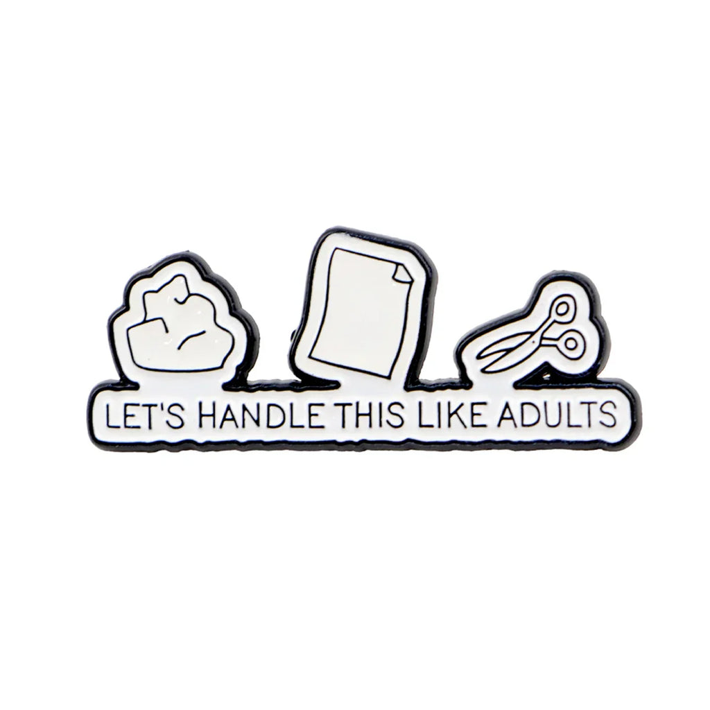 Adult Quotes Enamel Pin Game Brooch Pines Lapel Pins Badge on Backpack Clothing Accessories Funny Jewelry Friends Gifts