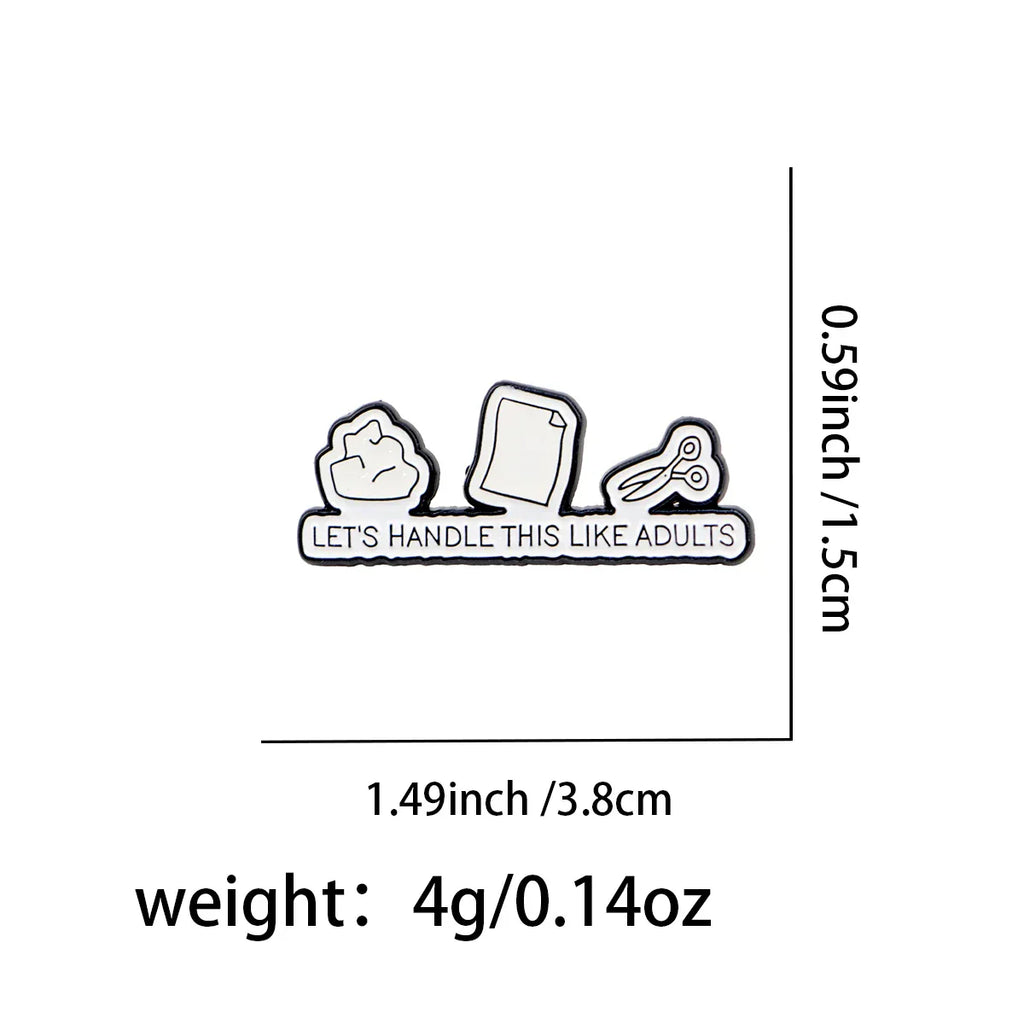 Adult Quotes Enamel Pin Game Brooch Pines Lapel Pins Badge on Backpack Clothing Accessories Funny Jewelry Friends Gifts