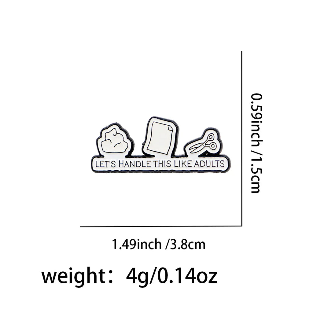 Adult Quotes Enamel Pin Game Brooch Pines Lapel Pins Badge on Backpack Clothing Accessories Funny Jewelry Friends Gifts