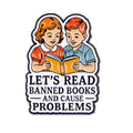 ’Let’S Read Books’ Enamel Pin Cartoon Characters Brooch Pines Lapel Pins Badge on Backpack Clothing Accessories Funny