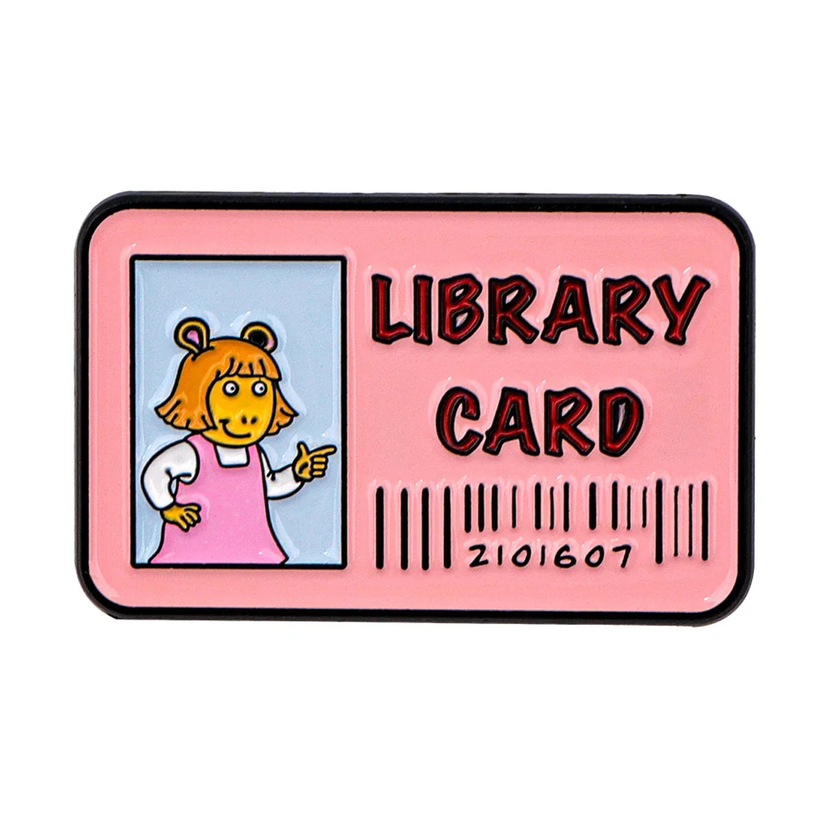 Library Card Enamel Pin 1 / MULTI