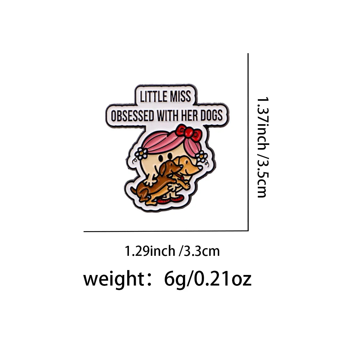 Cute Girls Enamel Pin Lapel Pins for Backpacks Cartoon Brooches for Women Fashion Jewelry Accessories Friends Gift - 1