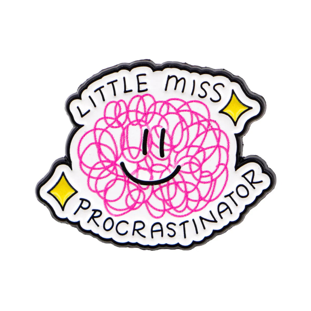 Little Miss Procrastinator Enamel Pin 1
