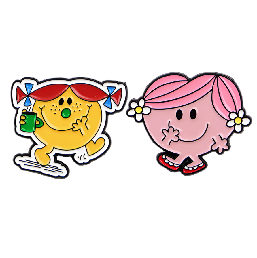 Little Miss Sunshine & Little Miss Giggles Enamel Pin 3
