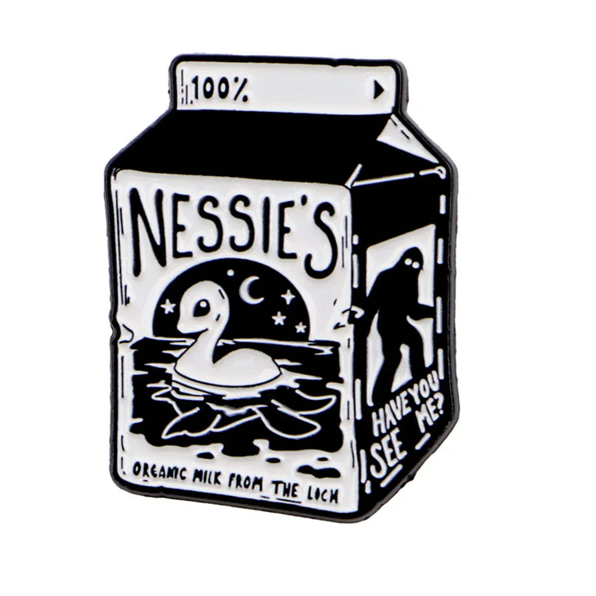 Monster Milk Cartoon Enamel Pin Cute Brooches Hat Lapel Pins Badge on Backpack Clothing Accessories Funny Jewelry