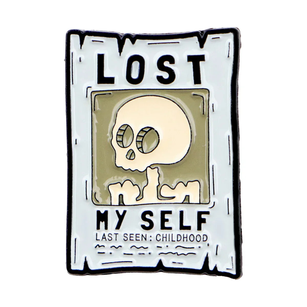 Skeleton Art Enamel Pin Cartoon Skull Brooches Quotes Badge on Backpack Clothing Accessories Fashion Jewelry Friends