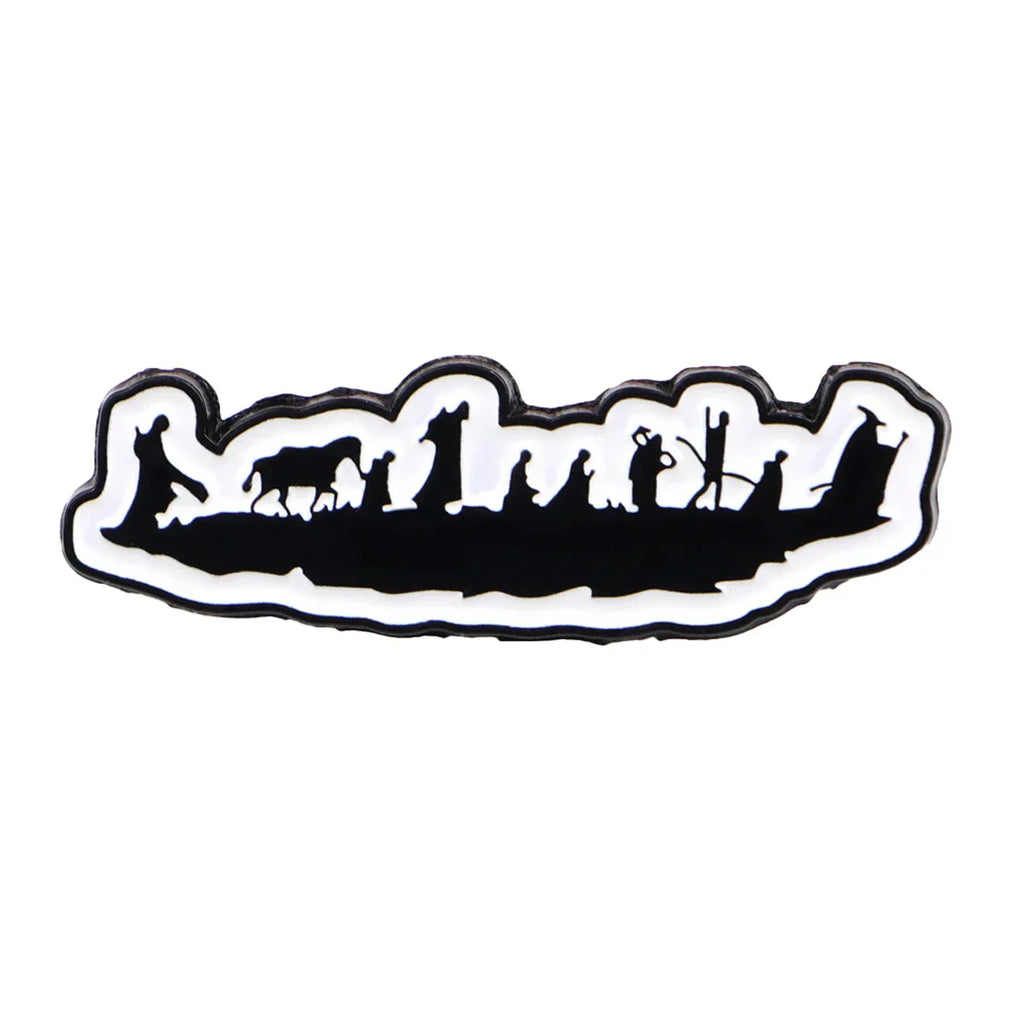 Movie Enamel Pin Black Brooch Pines Lapel Pins Badge on Backpack Clothing Accessories Fashion Jewelry Friends Gifts - 1