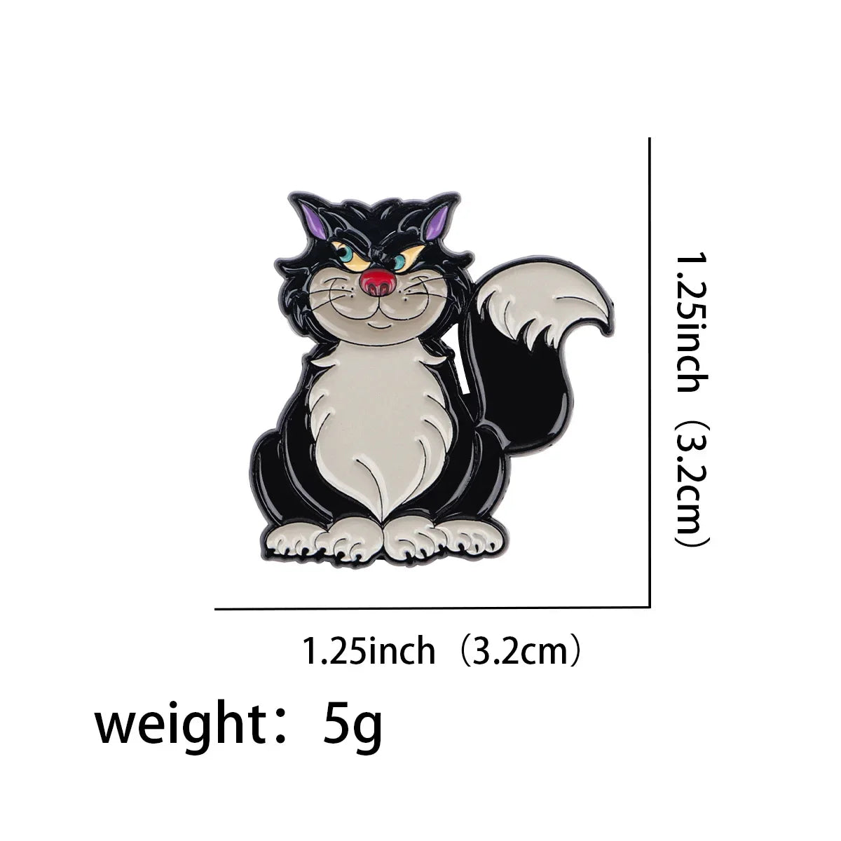 Lucifer Cat Enamel Pin 1