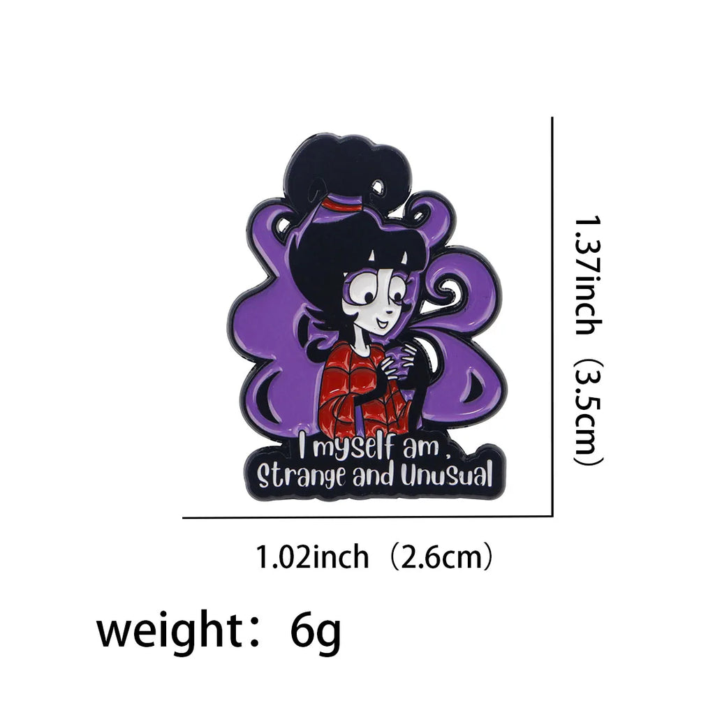 Movie Inspired Enamel Pin Vintage Brooch Pines Lapel Pins Badge on Backpack Clothing Accessories Halloween Jewelry