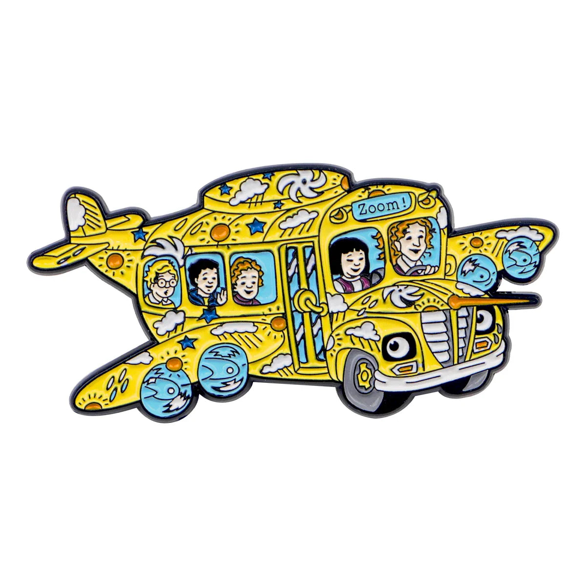 Magic Flying School Bus Enamel Pin 1