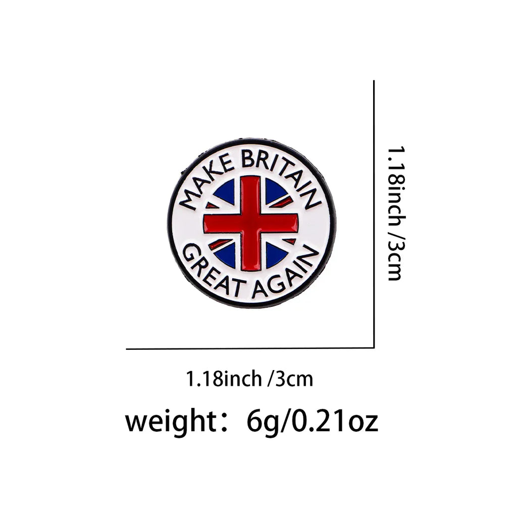 ’Make Britain Great Again’ Enamel Pin Patriotic Brooch Pines Lapel Pins Badge Clothing Accessories Fashion Jewelry